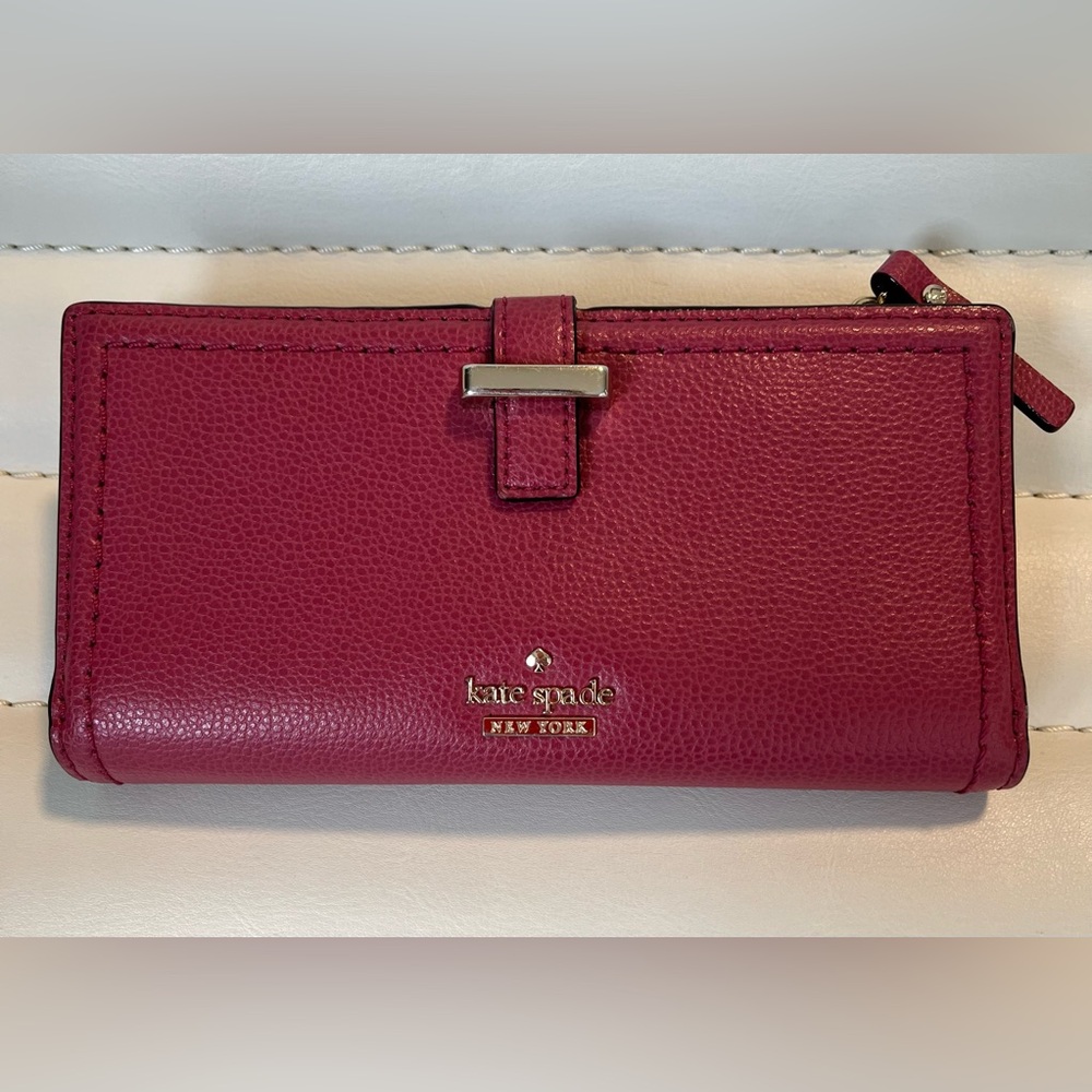 Kate Spade Raspberry Leather Wallet - Excellent Condition
